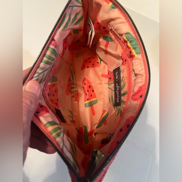 Lug Quilted coral Cosmetic Wristlet - Picture 2 of 6